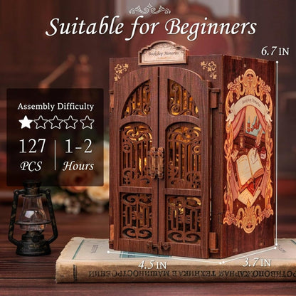 Explorers 3D Wooden Puzzle Book Shop Memories 127 Pcs - Explorers Gifts