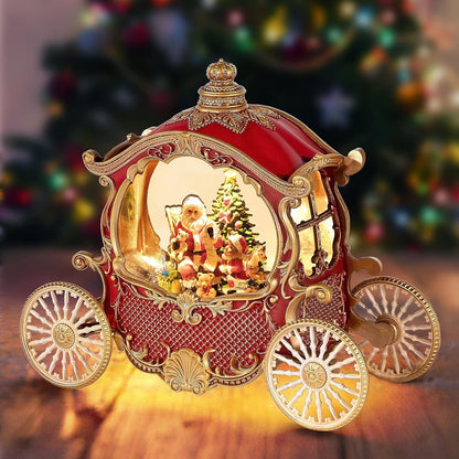 Explorers Santa Claus Snow Water Lantern Carriage WDL-23031