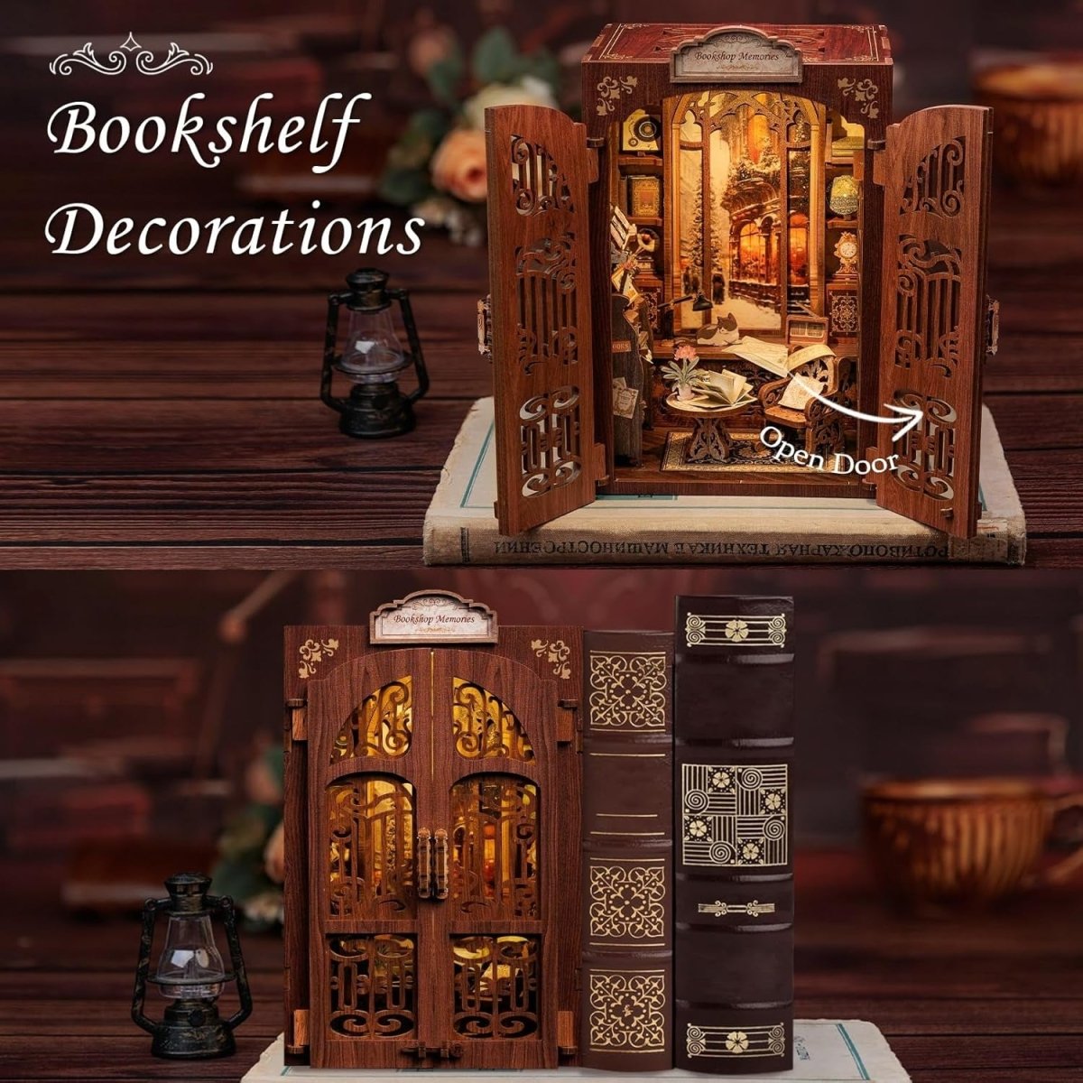 Explorers 3D Wooden Puzzle Book Shop Memories 127 Pcs - Explorers Gifts