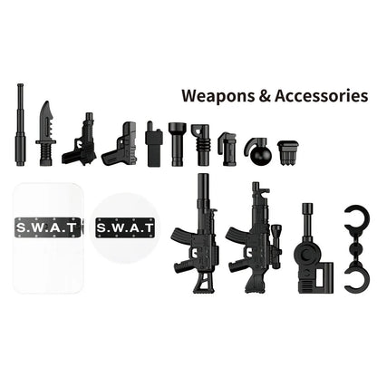WOMA Thunderstorm Armoured Vehicle SWAT Anti - Riot Force Block Toys 1014 Pcs - Explorers Gifts