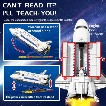 WOMA Aerospace Science Series Spacecraft Block Toys 315 Pcs - Explorers Gifts
