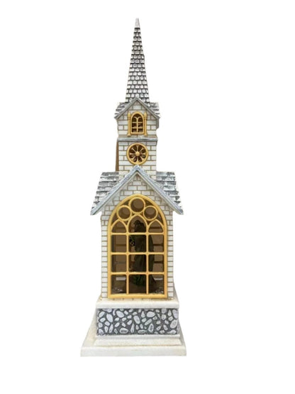 Explorers Religion Christmas Snow Water Lantern - 16inch - Explorers Gifts