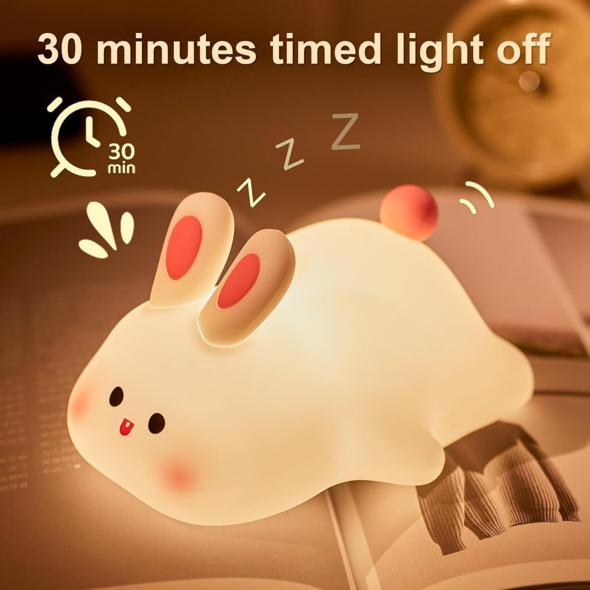 Explorers Big Face Rabbit Night Light - Explorers Gifts