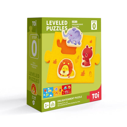 TOI World Enlightenment Puzzle Leveled Puzzles 3 in 1 Progressive Puzzles Step 0 - Explorers Gifts
