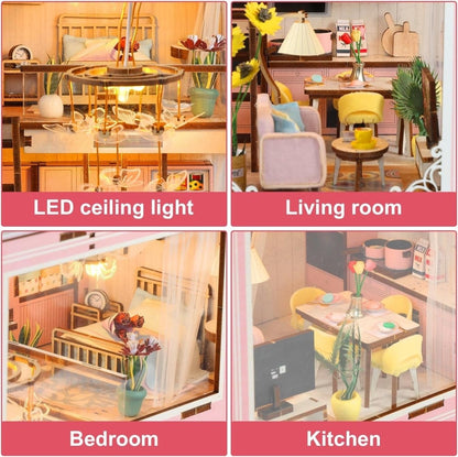 Explorers 3D Wooden Puzzle Bookend Pink Loft - Explorers Gifts