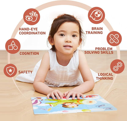 TOI World Traffic Leveled Puzzles 3 in 1 Progressive Puzzles Step 3 - Explorers Gifts