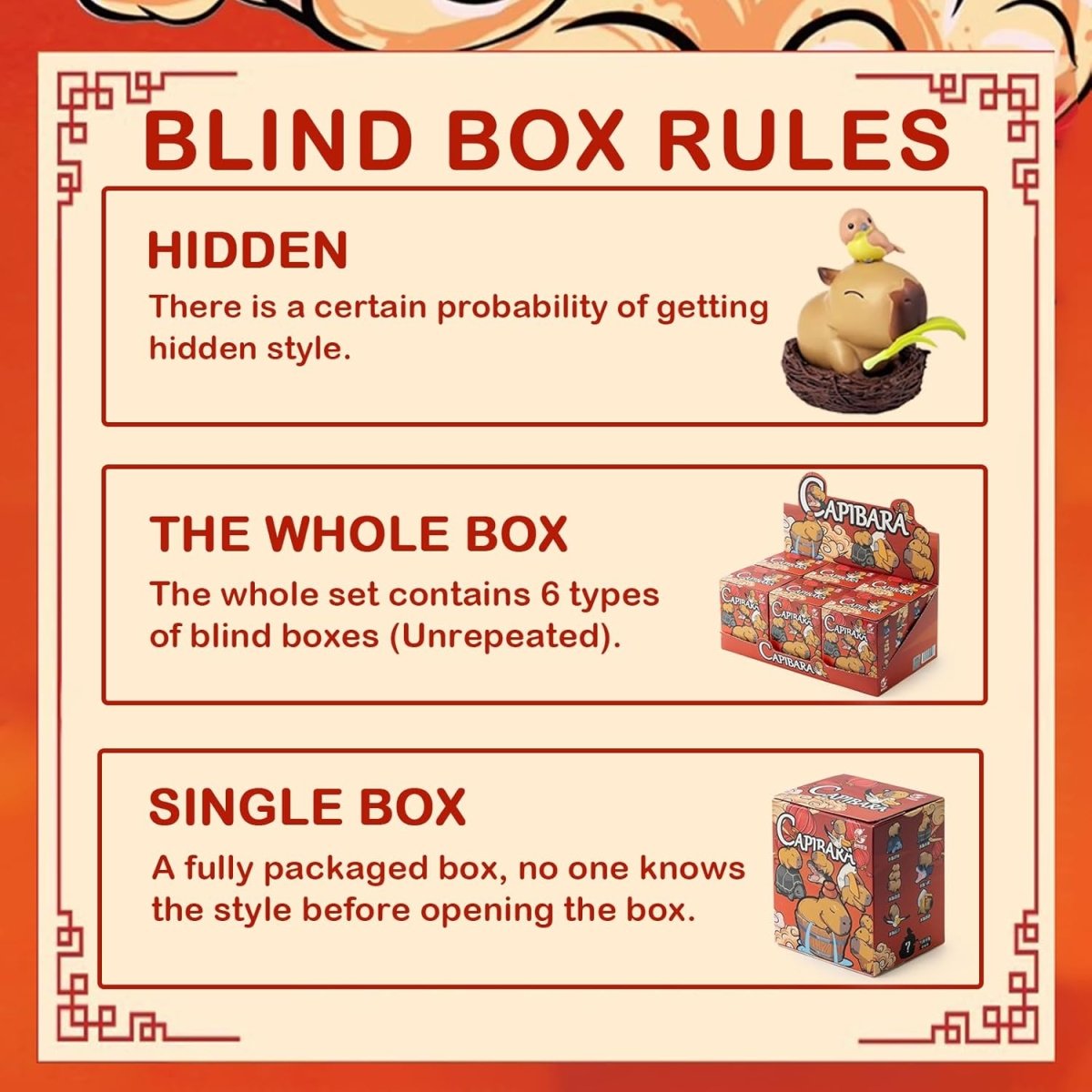 Cartoon Cute Capybara Trendy Blind Box - Explorers Gifts