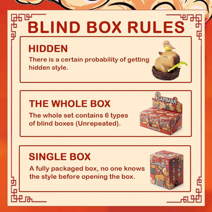 Cartoon Cute Capybara Trendy Blind Box - Explorers Gifts