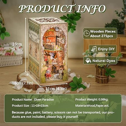 Explorers 3D Wooden Puzzle Bookend Elven Paradise 282 Pcs - Explorers Gifts