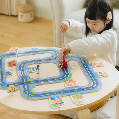 TOI World Floor Puzzle - Road Interchangeable Floor Puzzles 42 Pcs - Explorers Gifts