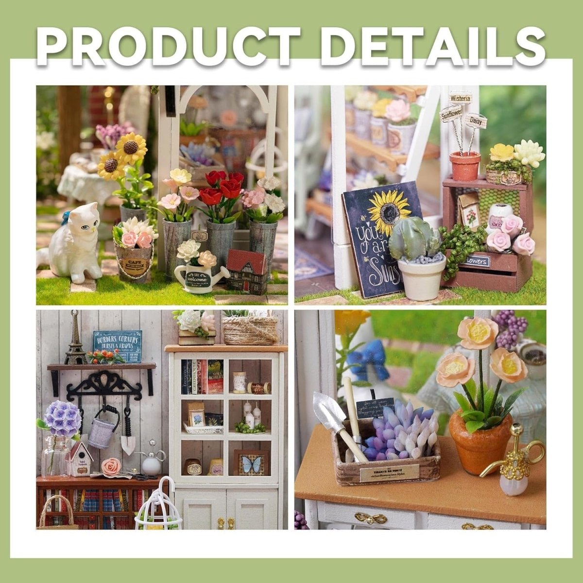 Explorers 3D Wooden Puzzle Flower Sunshine Green house - Explorers Gifts