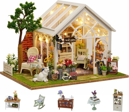 Explorers 3D Wooden Puzzle Flower Sunshine Green house - Explorers Gifts