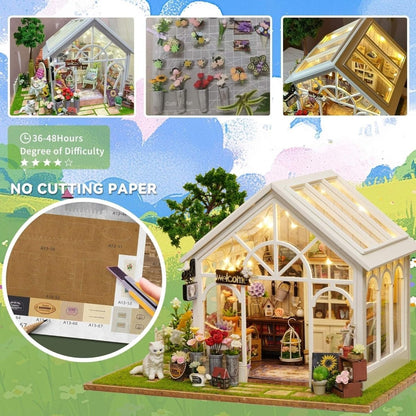 Explorers 3D Wooden Puzzle Flower Sunshine Green house - Explorers Gifts