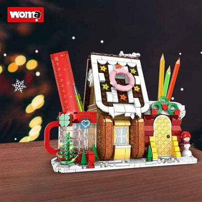 WOMA Christmax Carnival X'MAS Cake Pen Rack Block Toys 628 Pcs