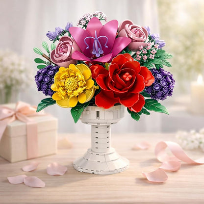Woma Flower Bouquet Building Blocks Set for Adults 1070 Pcs