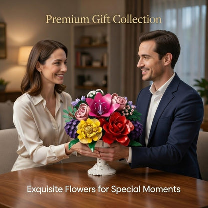 Woma Flower Bouquet Building Blocks Set for Adults 1070 Pcs