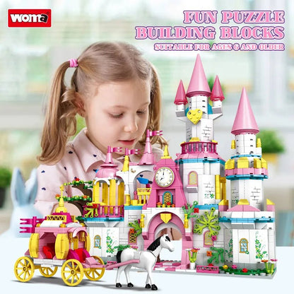 WOMA Dream City Swan Lake in Salzburg Block Toys 1000 Pcs - Explorers Gifts