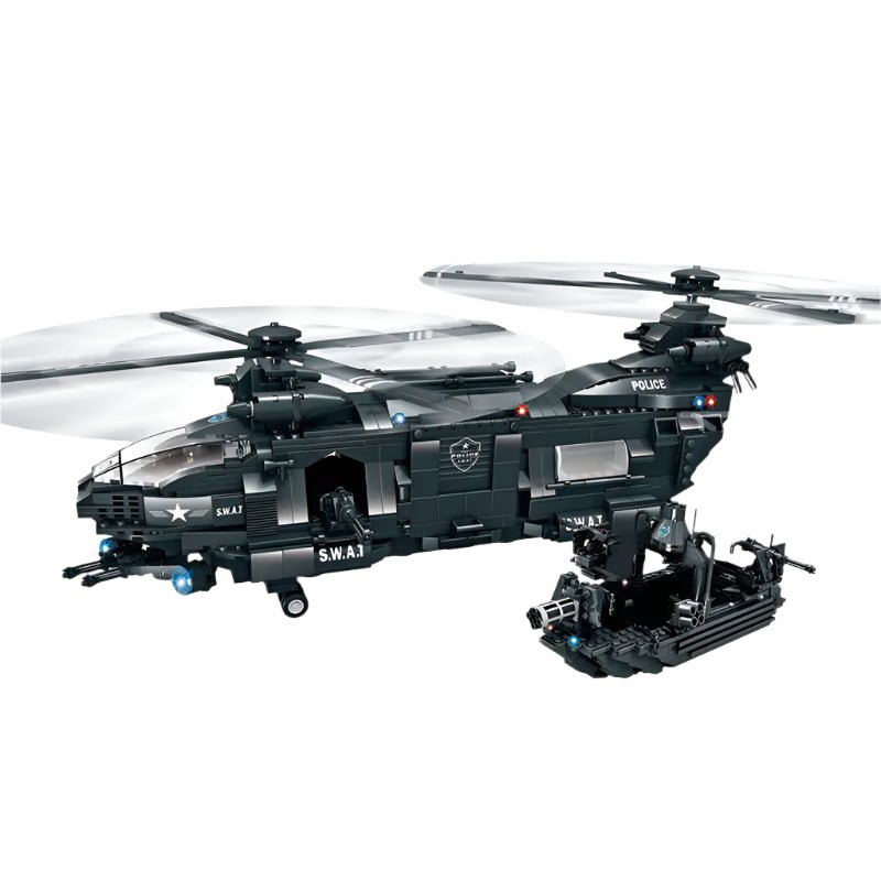 WOMA The Air Freighter SWAT Anti - Riot Force Block Toys 1251 Pcs - Explorers Gifts