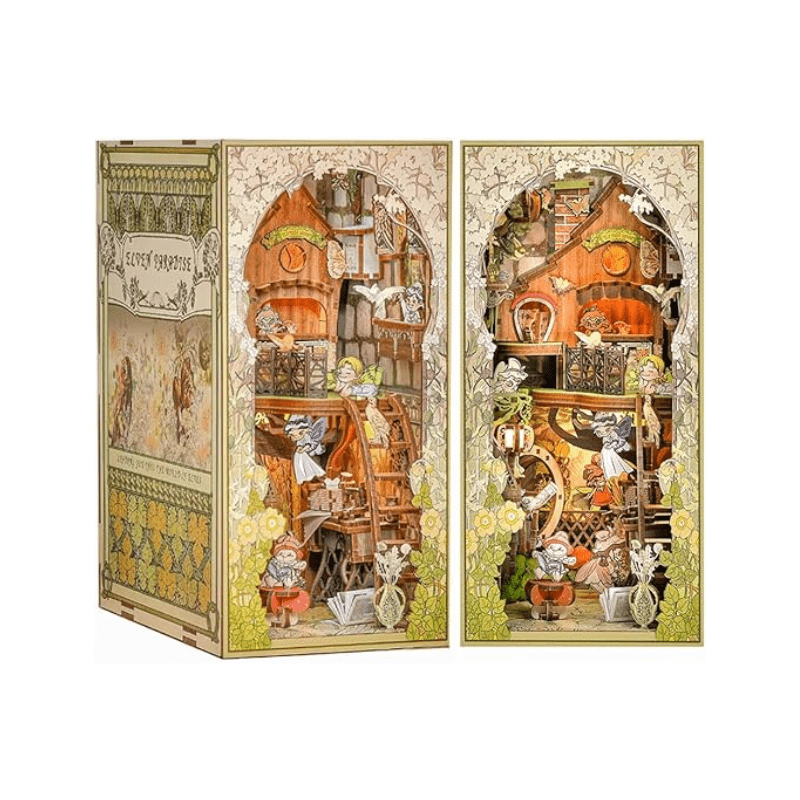 Explorers 3D Wooden Puzzle Bookend Elven Paradise 282 Pcs - Explorers Gifts