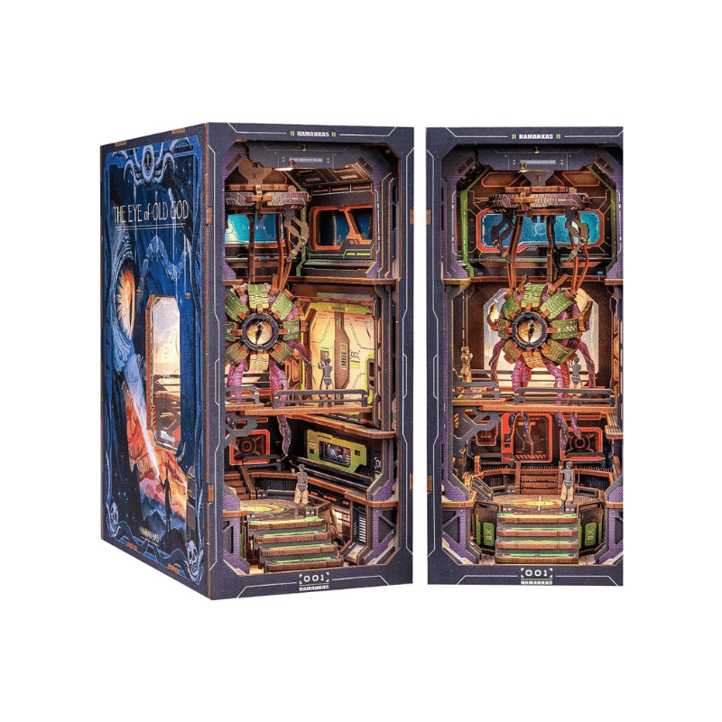 Explorers 3D Wooden Puzzle Bookend The Eye of Old God 224 Pcs - Explorers Gifts