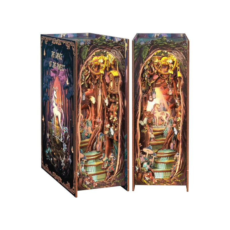 Explorers 3D Wooden Puzzle Bookend The Grace of The Forest - Explorers Gifts