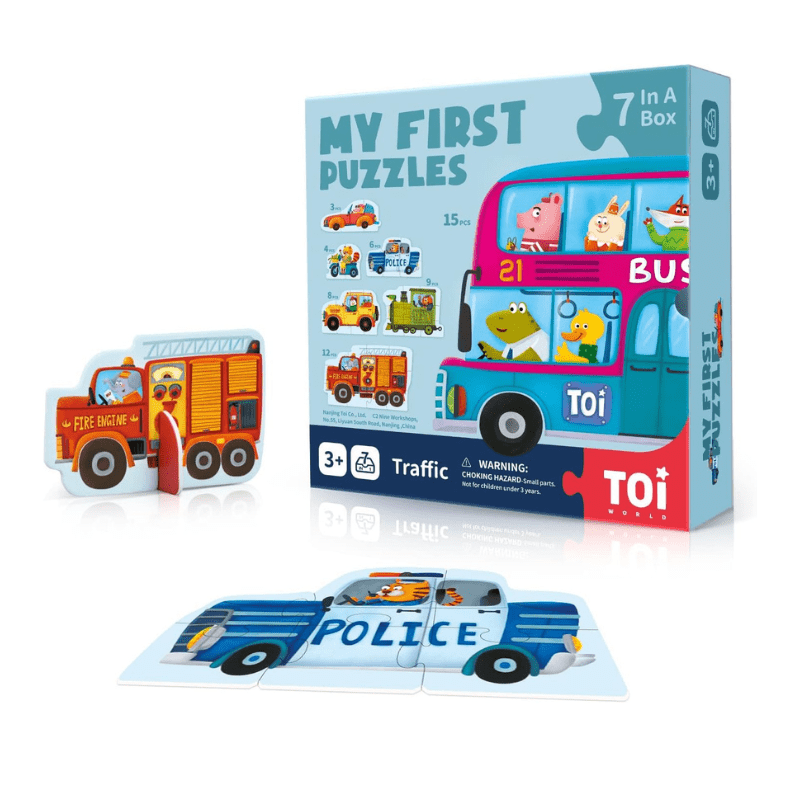 TOI World My First Puzzles Traffic 7 in 1 Puzzles - Explorers Gifts