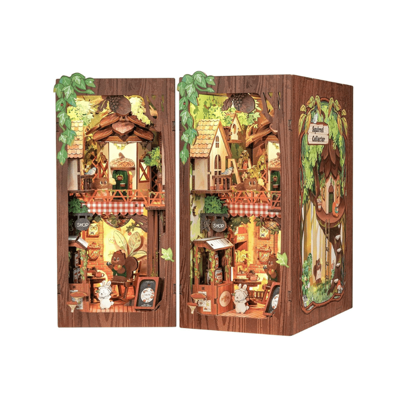 Explorers 3D Wooden Puzzle Bookend Squirrel Collector 204 Pcs - Explorers Gifts