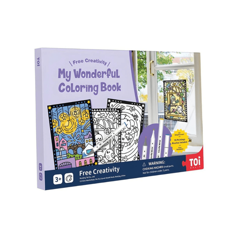 TOI World My Wonderful Coloring Book Purple - Explorers Gifts