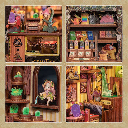 Explorers 3D Wooden Puzzle Fantasy Plant Shop 146 Pcs - Explorers Gifts