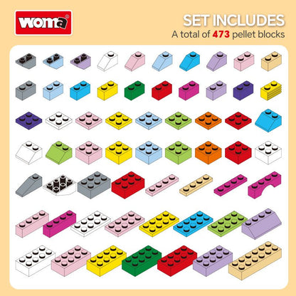 WOMA Building Bricks Block Toys 473 Pcs - Explorers Gifts