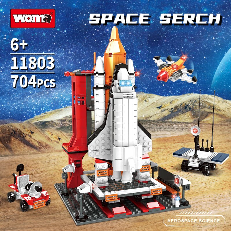 WOMA Aerospace Science Series Spacecraft Block Toys 704 Pcs - Explorers Gifts