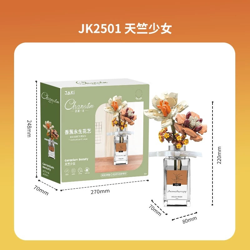 JAKi Building Blocks Flower Bouquet Aromatherapy Geranium Beauty