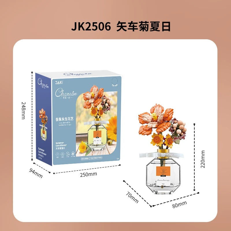 JAKi Building Blocks Flower Bouquet Aromatherapy Summer Cornflower