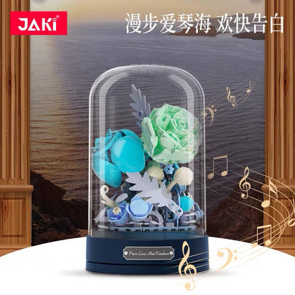 JAKi Music Box Building Blocks Stroll Along The Aegean Sea 211 Pcs