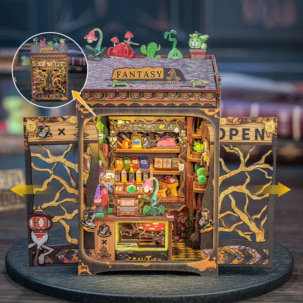 Explorers 3D Wooden Puzzle Fantasy Plant Shop 146 Pcs - Explorers Gifts