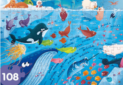 TOI World The Underwater World Leveled Puzzles 3 in 1 Progressive Puzzles Step 6 - Explorers Gifts