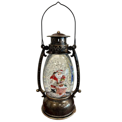 Explorers Santa Snowman Snow Water Lantern WDL-2112B