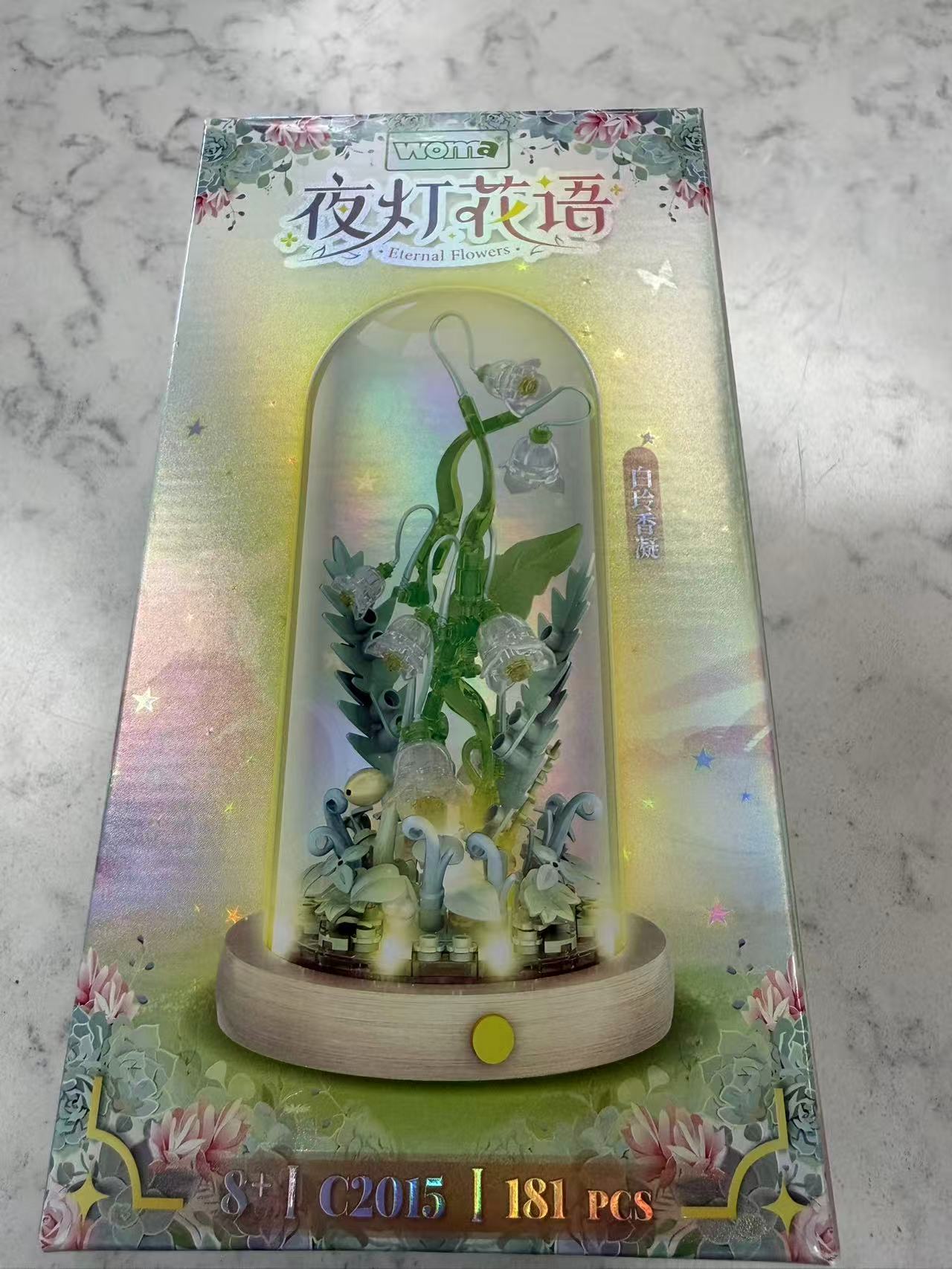 Woma Eternal Flowers White Bellflower 181 Pcs