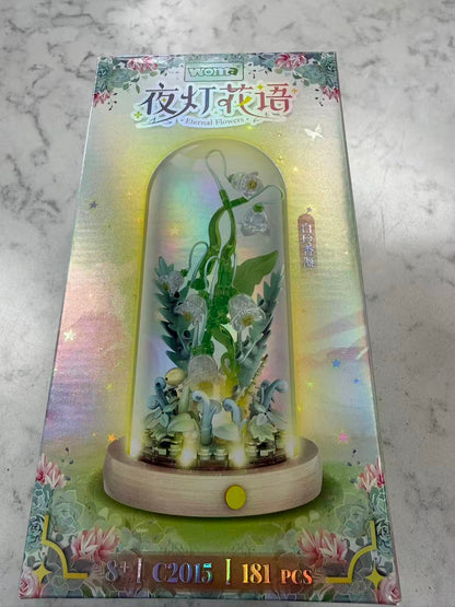 Woma Eternal Flowers White Bellflower 181 Pcs