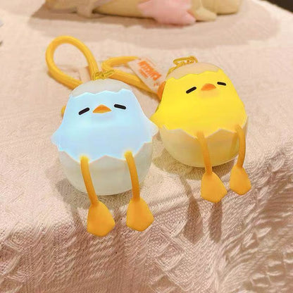 Doi Bear Eggshell Chicken Light-Up Keychain
