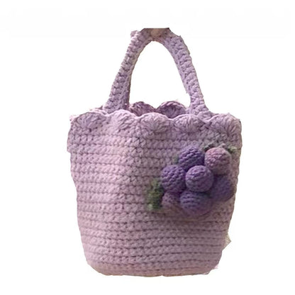 Hand-Knitted Yarn Handbag