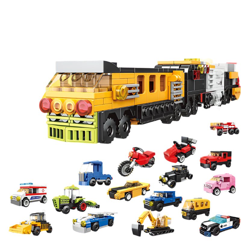 WOMA City Train Block Toys 16 in 1710 Pcs - Explorers Gifts