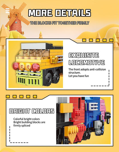 WOMA City Train Block Toys 16 in 1710 Pcs - Explorers Gifts
