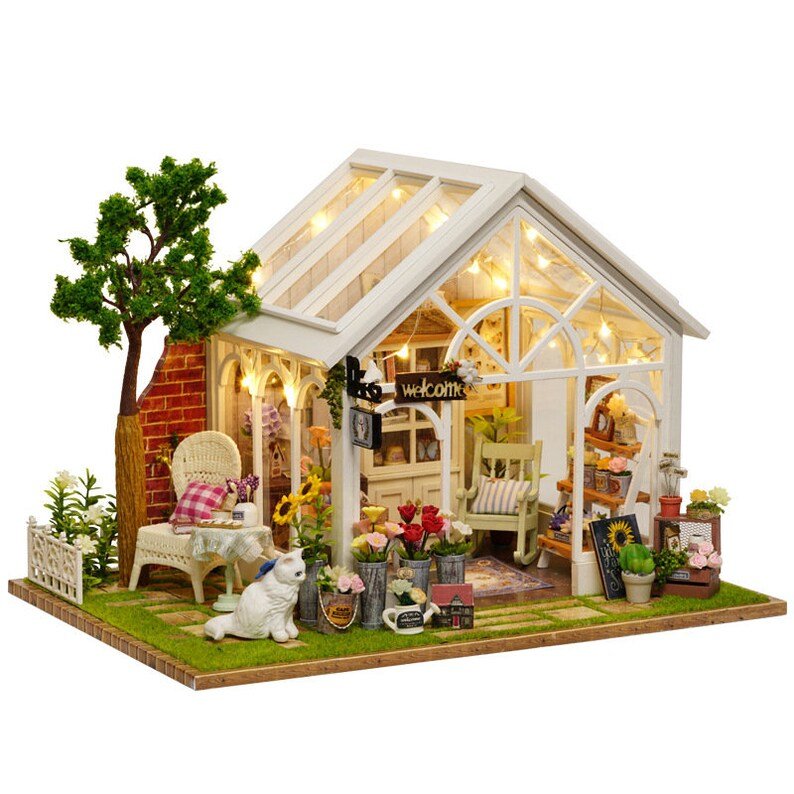 Explorers 3D Wooden Puzzle Flower Sunshine Green house - Explorers Gifts