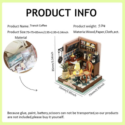 Explorers 3D Wooden Puzzle Transit Coffee - Explorers Gifts