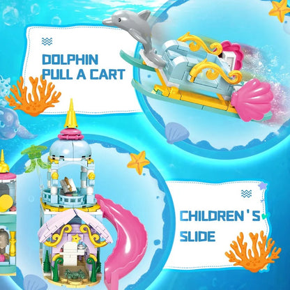 Woma Sea World Particle Undersea Castle Building Block Set 752 Pcs