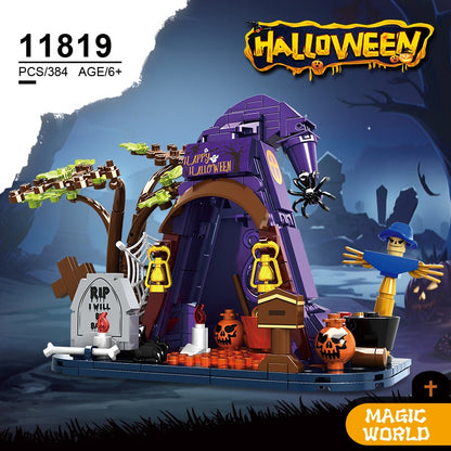 Woma Halloween Tent Sences Building Block Set 384 Pcs
