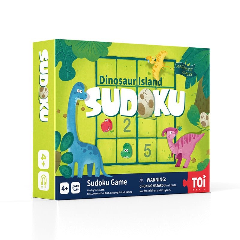 TOI World Magnetic Chess Dinosaur Island Sudoku - Explorers Gifts