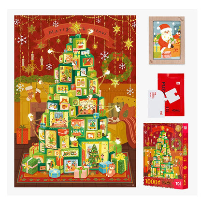 TOI World Small Puzzle Big World Merry Christmas Puzzle 1000 Pcs