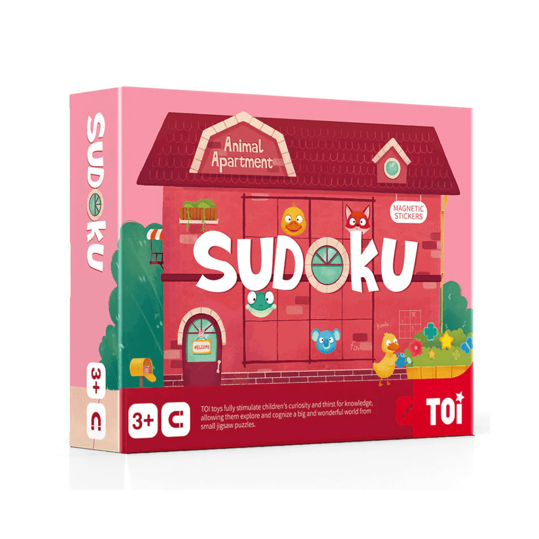 TOI World Magnetic Chess Animal Apartment Sudoku - Explorers Gifts